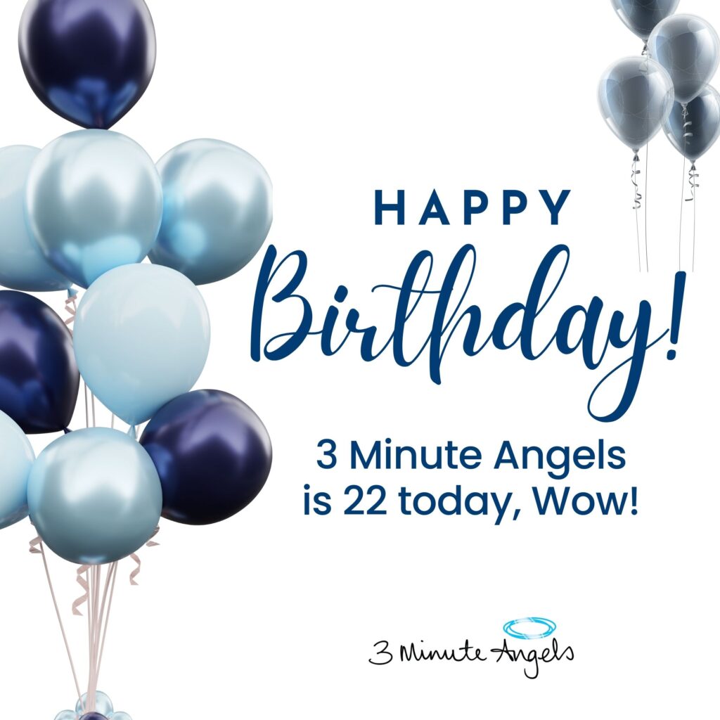 Happy 22nd Birthday To Us! 3 Minute Angels is 22 today WOW